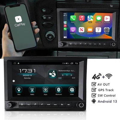 Apple Carplay For For Porsche 911 996 Boxster 986 Car Stereo Radio 7" Android 13 - Image 1 of 4
