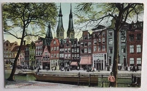 AK Amsterdam Holland Brouwersgracrt Straßenszene Kanalboot - Bild 1 von 2
