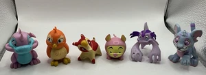 Lotto figurine PVC Neopets Kougra Scorchio Pteri Snorkle Mimbi Kio Jakks 2008 - Foto 1 di 5