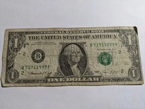 Liars Poker Dollar Bill HELL OF A BILL 77777 111 - Picture 1 of 3