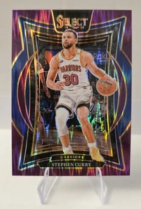 2024-25 Panini Select Concourse Stephen Curry #7 Purple Flash Prizm /249 - Picture 1 of 2