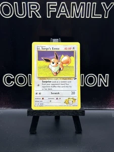 Lt. Surge’s Eevee 51/132 Gym Challenge Uncommon Regular 1999 WOTC Pokemon TCG LP - Picture 1 of 6