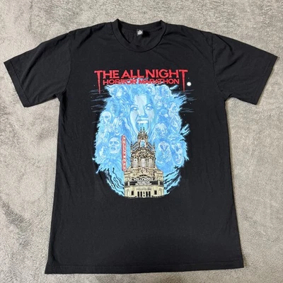 Camiseta Maratón Película de Terror Hollywood Teatro Portland O PDX Adulto M Negra Foto 1 de 4