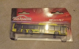 Majorette City Bus MAN Lion’s City C Yellow New & Sealed - Picture 1 of 2