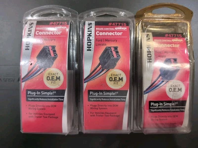 (3) Control de frenos de remolque Hopkins Ford Mercury Lincoln + arnés 47715 nuevo en paquete Foto 1 de 4