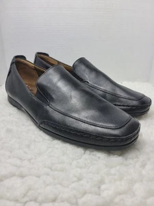 Mocassino slip on uomo Mephisto Edlef taglia 13 scarpe pelle nero liscio - Foto 1 di 10