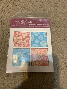 Magenta Rubber Stamps Floral Self Cling - Picture 1 of 2