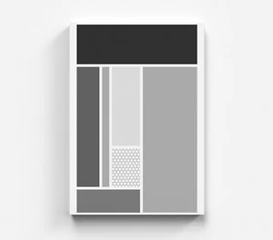 Cuadro museo abstracto incoloro decoración del hogar nuevo diseño lienzo arte arte - Imagen 1 de 7