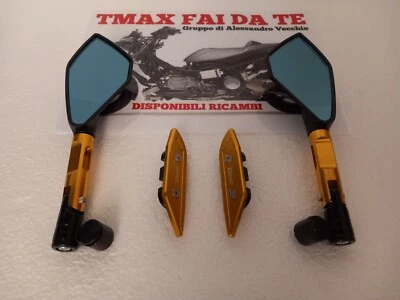 SPECCHI SPECCHIETTI A MANUBRIO + TAPPI CARENA  ORO TMAX 560 2020 2021 - Immagine 1 di 4
