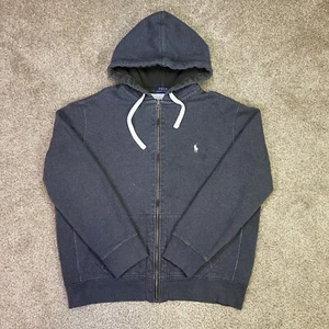 Polo Ralph Lauren Pullover Herren XL grau Full Zip Thermo Kapuze Reverse Weave - Bild 1 von 24