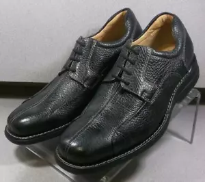 207222 MS50 SHULER BICYCLE MENS SHOE 9M BLACK LEATHER LACE UP JOHNSTON MURPHY - Picture 1 of 4