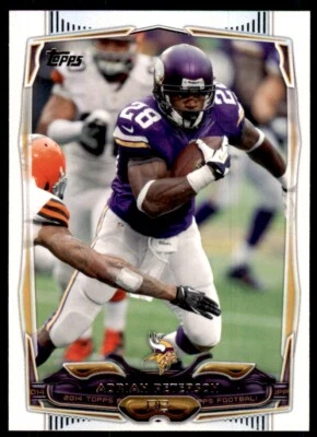 2014 Topps. Adrian Peterson  Football Cards #51 - Image 1 of 2