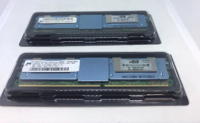 HP 398708-061 8GB ECC Server Memory Kit (2 x 4GB) PC2-5300 SDRAM DDR2 667Mhz - Image 1 of 3