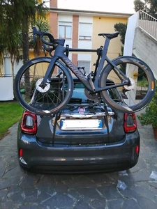 PORTABICI POSTERIORE 3 BICI PER FIAT 500X ANNO 2020 UOMO DONNA BICI ELETTRICHE - Imagen 1 de 6