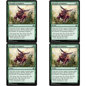 4 x STRENGTH IN NUMBERS Modern Masters 2017 mtg NM Green - Instant Com - Picture 1 of 1