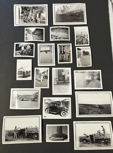 1940s original photos cars pets elk hunting wrecked truck Pendleton blanket? VTG - Picture 1 of 23