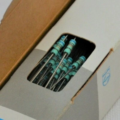 Resistencias de película de carbono PHILIPS USA 121 k ohm 1/4 vatios 1 % 59 piezas Foto 1 de 3