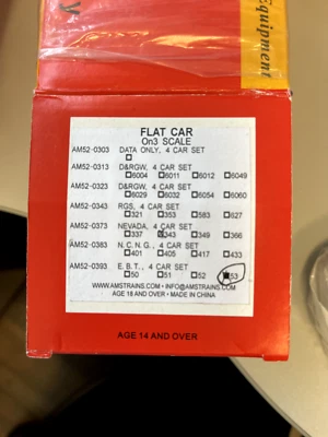 Accucraft Trains 0n3 Flat Car E.B.T.  - Image 1 of 4