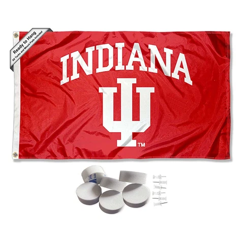 Indiana Hoosiers Large Logo Tapestry Banner Cover