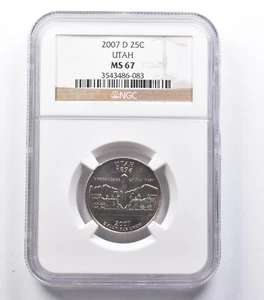 MS67 2007-D Washington State Quarter Utah NGC *5358 - Picture 1 of 3