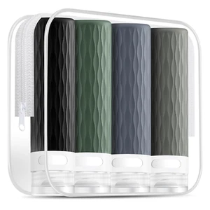 Travel Bottles for Toiletries, TSA Approved 3.4oz Travel Size Containers, BPA Fr - Picture 1 of 7
