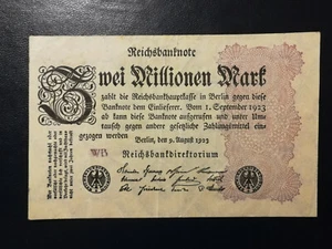 ALLEMAGNE / GERMANY Zwei Millionen (2.000.000) Mark 1923 Pick104a(2) TTB - Imagen 1 de 2