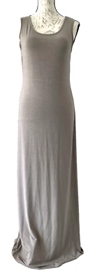 Vestido maxi SERENA WILLIAMS NOVO Signature Statement bege sem mangas stretch XS - Imagem 1 de 4