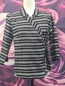 Pendleton Woven Mills Petite Women's  Kimono Style 3/4 Sleeves Top Size PM - Picture 1 of 9