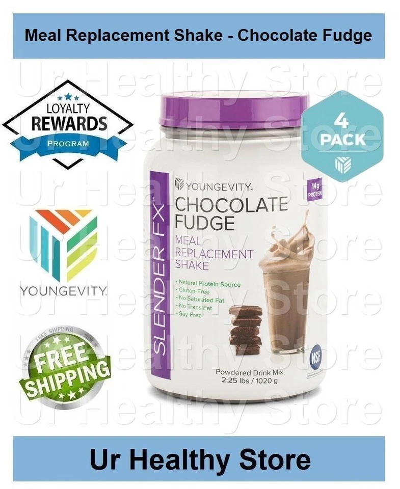 Meal Replacement Shake - Chocolate Fudge (4 PACK) Youngevity *LOYALTY REWARDS* - Изображение 1 из 2