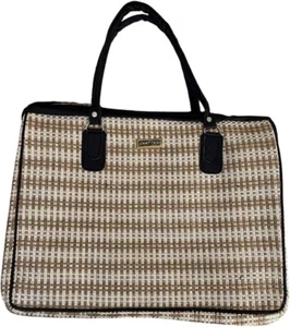 Elegant Stylish and Spacious Houndstooth Pattern Tote Handbag for Women (Beige) - Picture 1 of 5