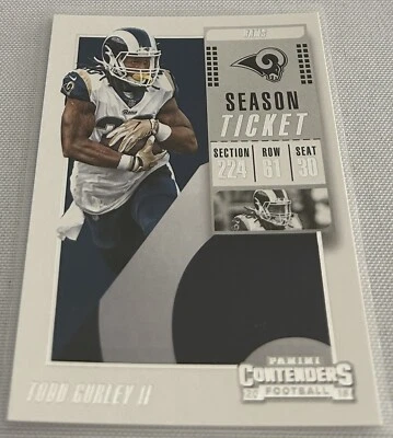 2018 Panini Contenders Football Todd Gurley Los Angeles Rams Season Ticket #46 - Image 1 of 2