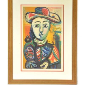 PABLO PICASSO 1970 Offset LITHOGRAPH "THE GUILD" JEUNE FILLE ASSISE" Limited - Picture 1 of 6