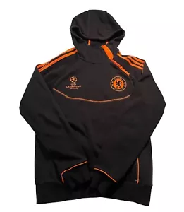 2011-12 Chelsea adidas CL Final 1/4 Zip Hooded Top - Size Small Soccer Fútbol - Picture 1 of 6