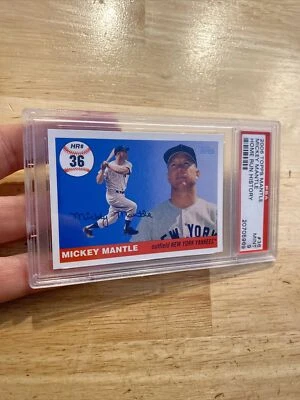 Mickey Mantle PSA 9 MINT Collector Card Topps Man Cave 2006 New York Yankee GIFT - Image 1 of 4