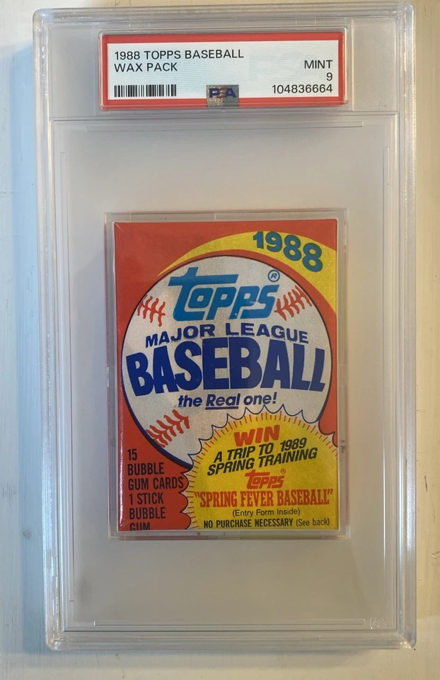 1988 Topps Baseball Wax Pack  PSA 9 - Image 1 of 1