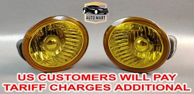 NISSAN CUBE MURANO INFINITI FX35 FX45 YELLOW FOG LIGHTS ASSEMBLY P1290 - image 1 of 4