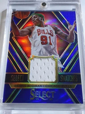 2014 Panini Select Dennis Rodman #PATCH PURPLE /99 Game Worn Jersey - Rare - Image 1 of 4