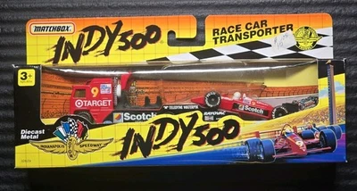 1992 TARGET SCOTCH MATCHBOX INDY 500 RACE CAR TRANSPORTER W FORUMULA 1 CAR NEW - Image 1 of 4