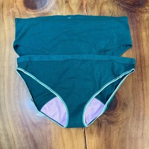 NEW Aisle Underwear PantiesOrganic Cotton Lot Of 2 Period Brief C4-24 - Picture 1 of 9
