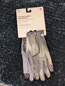 Lululemon Fast Free Rulu Run Gloves Women's XS/S Grey AJBS/ASGY Tech Friendly - Picture 1 of 8
