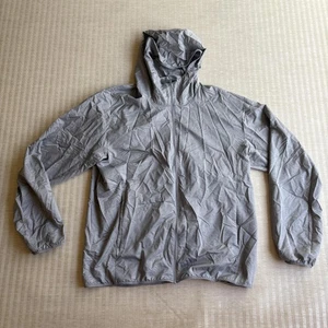 Uniqlo Pocketable Parka Packable Windbreaker Jacket Mens Large Gray Hooded Nylon - Picture 1 of 15