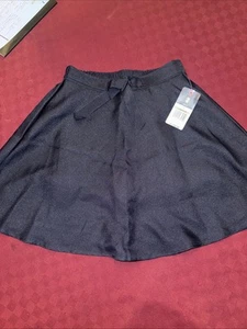 New Izod School Uniform Bottoms Navy Blue Pull on Scooter Skirt Skort Girl sz 12 - Picture 1 of 4