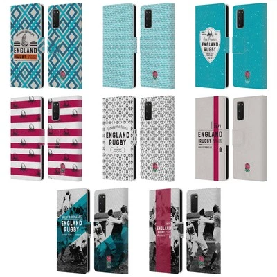 OFFICIAL ENGLAND RUGBY UNION HISTORY LEATHER BOOK CASE FOR SAMSUNG PHONES 1 - Image 1 of 4