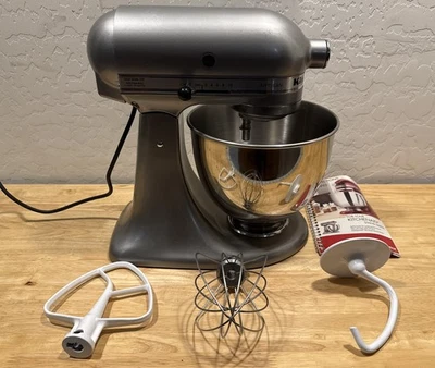 KitchenAid Artisan KSM150PSCU Tilt Head Stand Mixer Silver w/ Attachments - Image 1 of 4