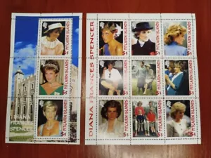 SET OF STAMPS Princess Diana's 55th Anniversary Princess of Wales - Picture 1 of 1