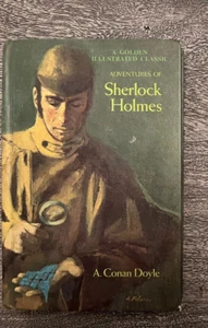 CH - Adventures of Sherlock Holmes 1965 HC Golden Press Classic A Conan Doyle - Picture 1 of 1