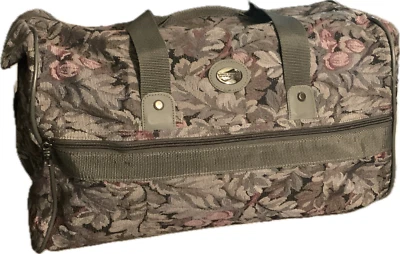 American Tourister 挂毯行李架,挎包,顶部拉链,侧拉链口袋,雅芳 — 第 1/4 张图片