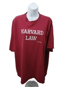 Camiseta Gildan Algodón Pesado Roja Talla 2XL/TG/2 Reg Gráfico Divertido Estampado Harvard - Imagen 1 de 8