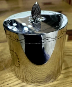 Edwardianische antike Harrods of London Silber Teller Teedose 1910 - Bild 1 von 10