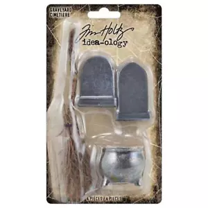 Tim Holtz Idea-ology Resin Graveyard 4pcs TH94337 - Picture 1 of 3